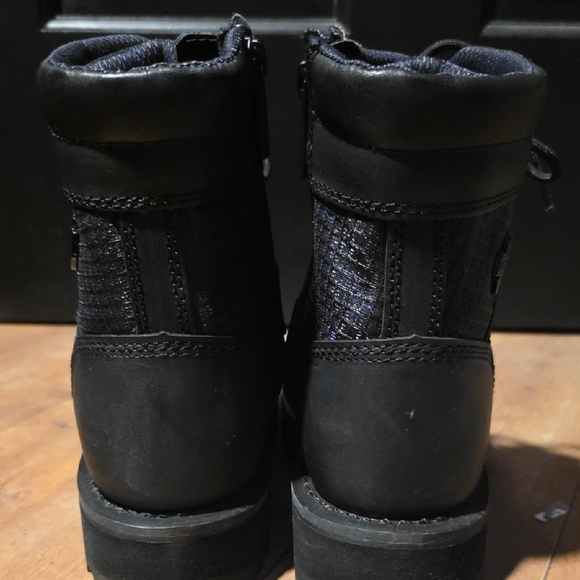 Harley-Davidson Black and Gray Combat / Tacticle Boots Woman's size 8.  NEW - Picture 4 of 9
